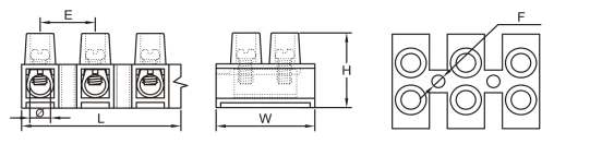 H Type Terminal Block -PP 12 Pin/Ways(pic2)