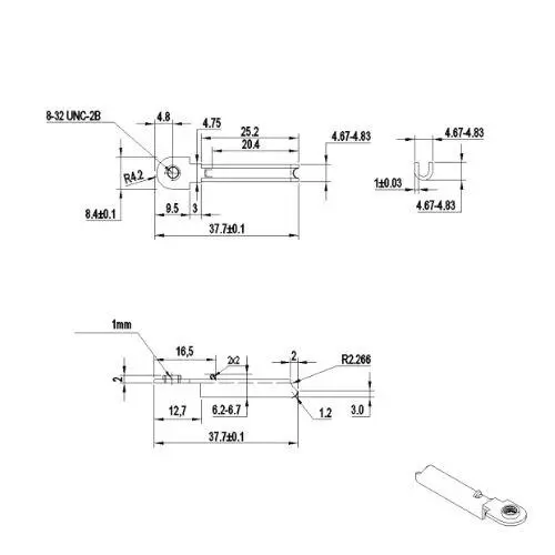 Brass Metal Terminal Lug for Electrical Terminal Block (pic1)